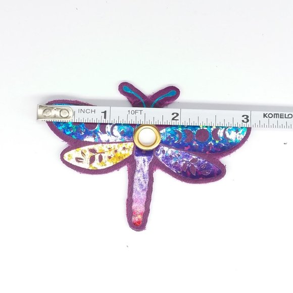 Roller Skate Dragonfly shoelace lock     dragonfly leather lace charm - Picture 4 of 8